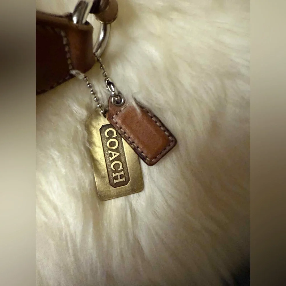 Vintage Coach Beige and Brown Signature Mini Bag - Picture 5 of 7